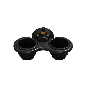 A white 2-cup Vertical Mount from SeaSucker
